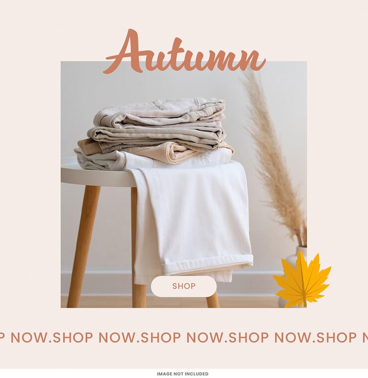 PSD venta de otoño de plantillas de publicaciones de instagram diseño de psd kit de redes sociales venta de temas cuadrados