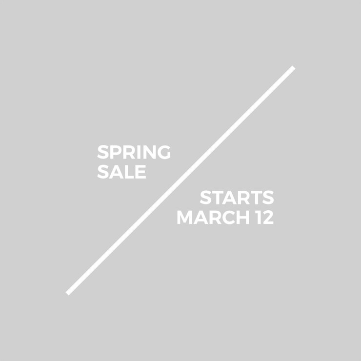 PSD la venta de primavera comienza el 12 de marzo.