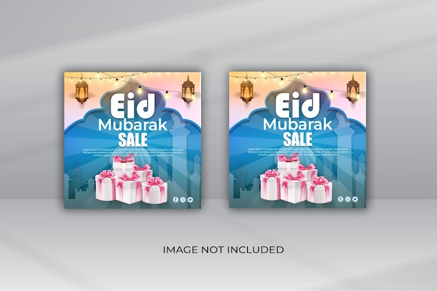 PSD venta de ramadán en redes sociales e instagram diseño de publicaciones