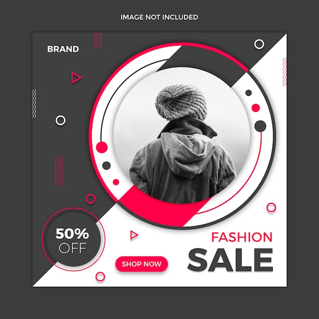 Venta de redes sociales post plantilla de diseño.