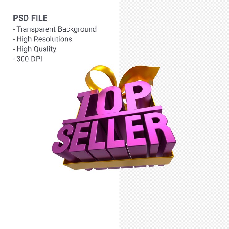 PSD venta superior con diseño 3d de lazo y cinta