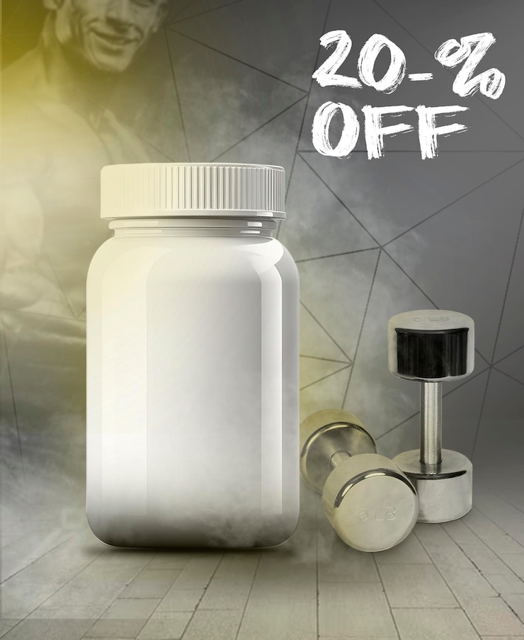 PSD venta de suplementos frasco blanco de suplementos