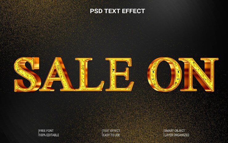 PSD venta en el text3deffect