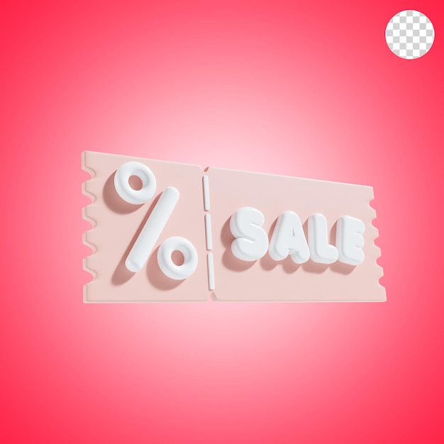 para la venta en la tienda ilustración 3d