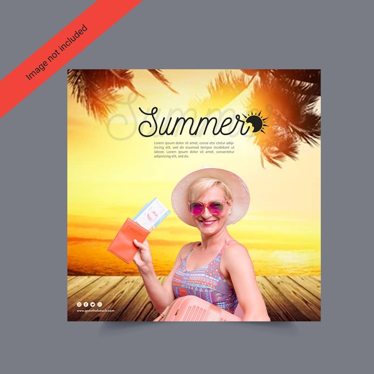 PSD venta de verano gratuita de plantillas de publicaciones de redes sociales psd