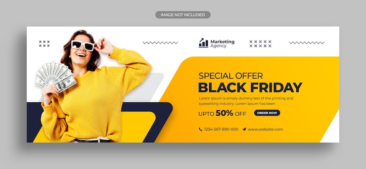 PSD venta de viernes negro publicación en redes sociales publicación de instagram banner web o plantilla de portada de facebook