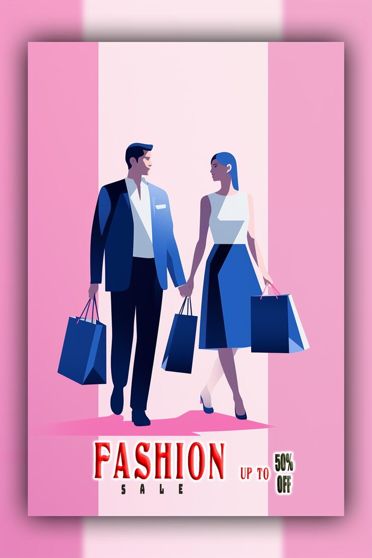 PSD venta de viernes rosado venta de viernes negro y moda gran venta para publicaciones y pancartas de redes sociales