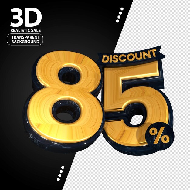 Ventas 3D Negro y Dorado Discote Precio de etiqueta para la composición 85 por ciento increíble para la promoción del producto