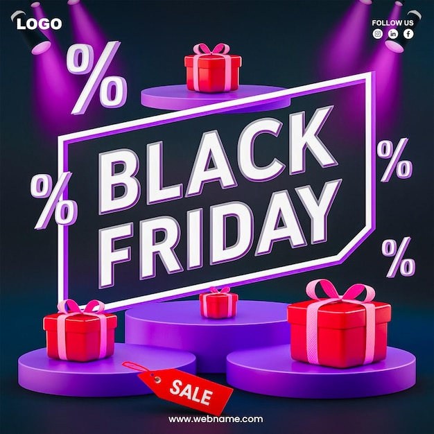 Vente du vendredi noir sur les réseaux sociaux