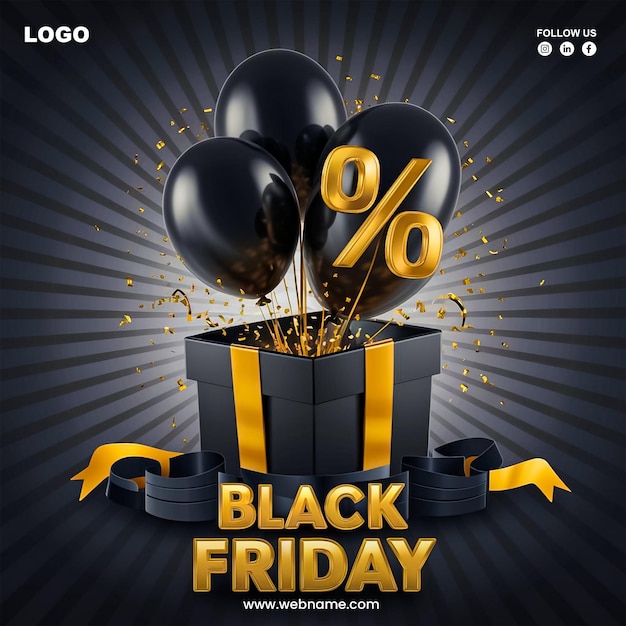 Vente du vendredi noir sur les réseaux sociaux