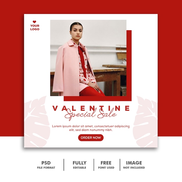 Vente Spéciale Saint-valentin Pour Publication Sur Les Réseaux Sociaux