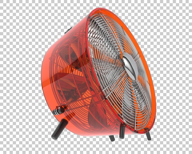 Ventilador industrial aislado sobre fondo transparente ilustración de renderizado 3d