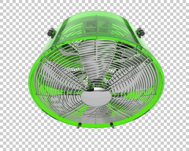 PSD ventilador industrial isolado na ilustração de renderização 3d de fundo transparente