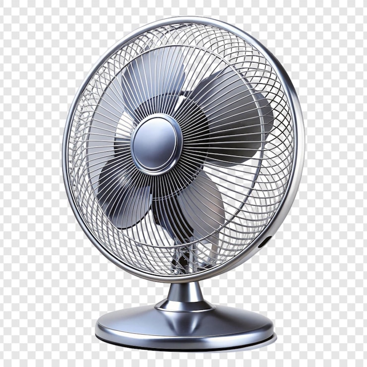 PSD ventilador isolado em fundo transparente
