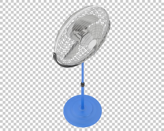 PSD ventilateur debout sur fond transparent illustration de rendu 3d