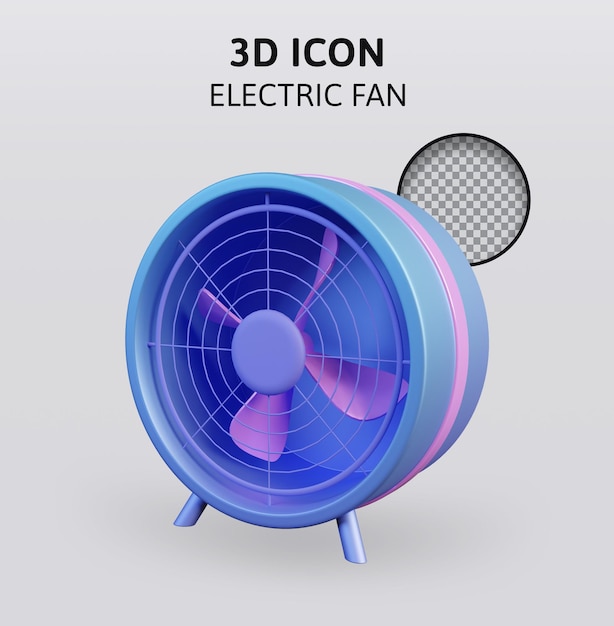 ventilateur électrique rendu 3d illustration