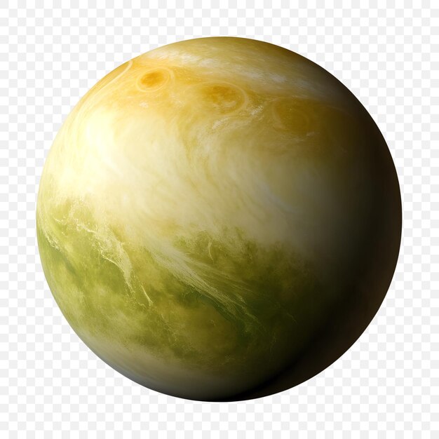 Venus aislada sobre un fondo transparente