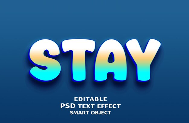 Verbleib 3D-Text-Effekt-Design