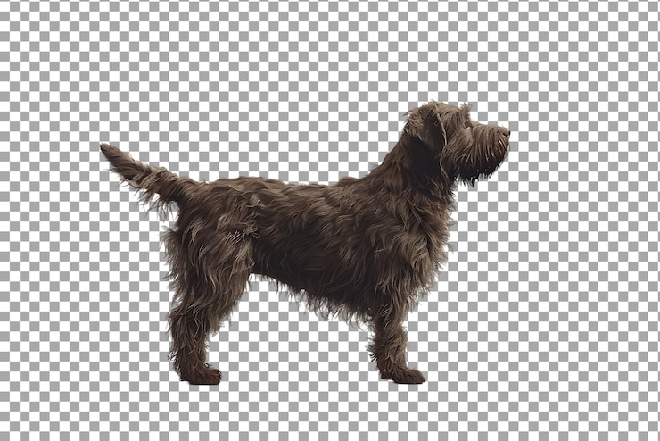 PSD un verdadero perro encantador y lindo aislado en un fondo transparente