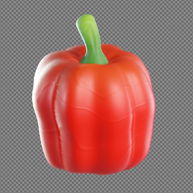 PSD verduras 3d con fondo transparente