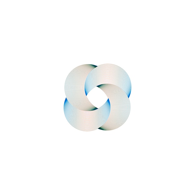 Verflochtener Kreis Abstraktes Design