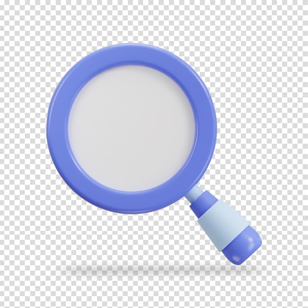 Vergrößerungsgläser 3D-Vektor-Symbol