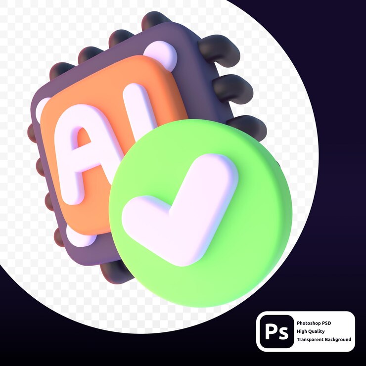 PSD verificado en renderizado 3d para presentación web de activos gráficos u otros