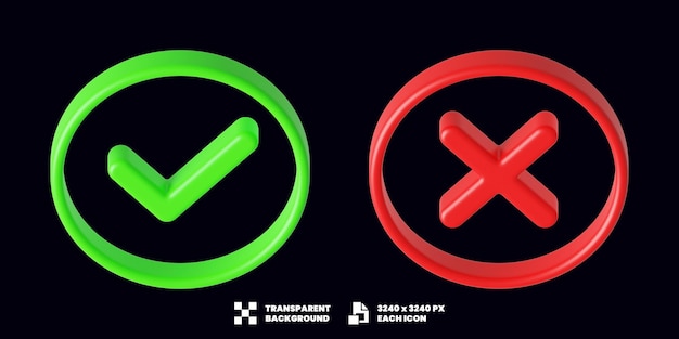 Verificar y marcar en cruz modelo 3d