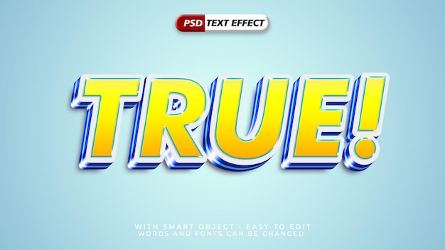 Véritable effet de texte avec style 3d