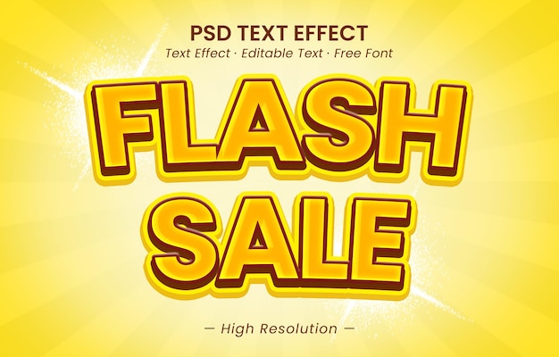 Verkaufs-PSD-Flash-Text-Effekt