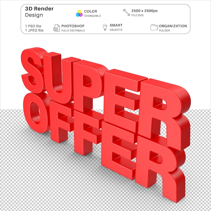 PSD verkaufsangebote 3d-psd-datei