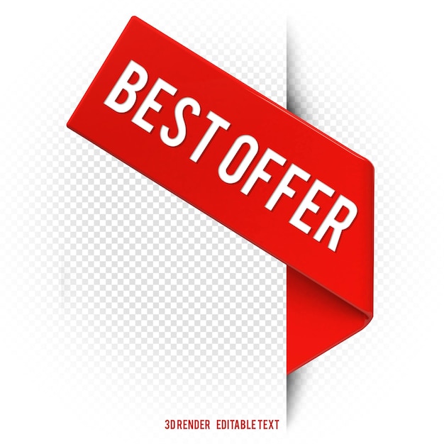 Verkaufsbanner-tag sonderangebot große verkaufsbanner rote bänder tags und aufkleber 3d renderx9