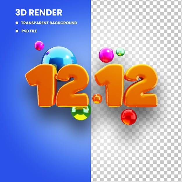 Verkaufskonzept 1212 3d-rendering transparenten hintergrund