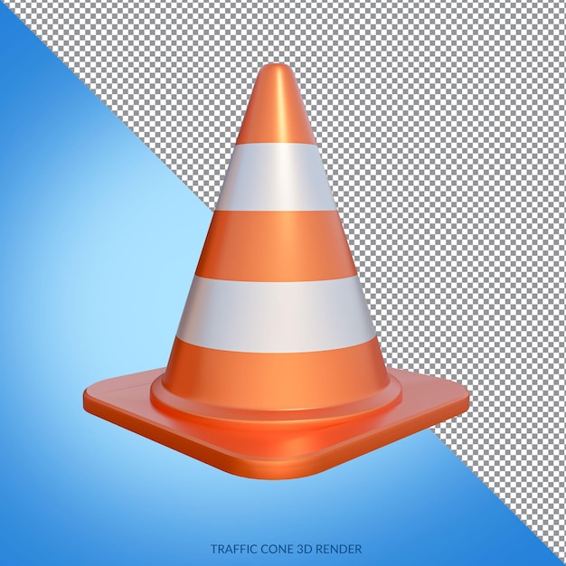 Verkehrskegel 3D-Rendering
