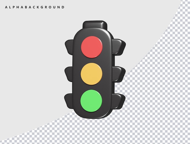 Verkehrssymbol 3D-Renderdarstellung