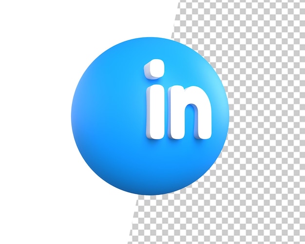 Verknüpftes Logo in 3D-Rendering