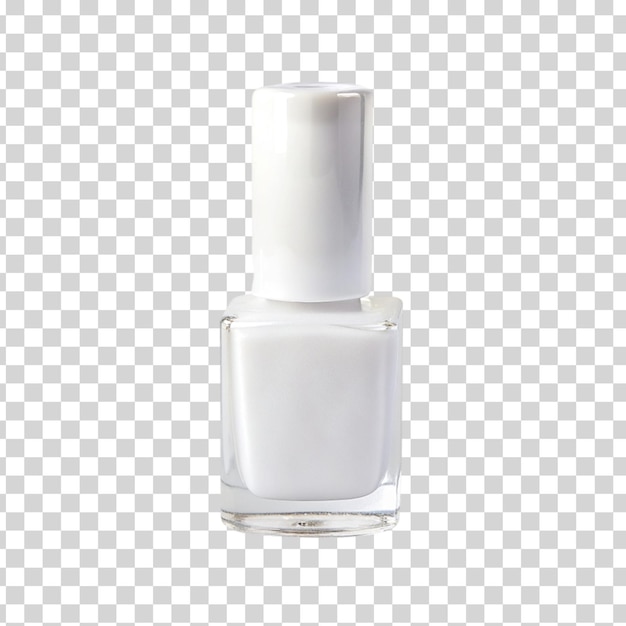 PSD vernis à ongles blanc isolé sur fond transparent