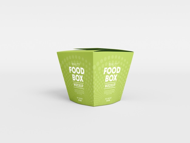Verpackung Mockup für Lebensmittelverpackungen aus Papier