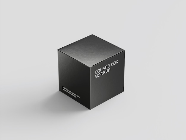 Verpackungsbox-Attrappe, gesehen von der oberen Ecke
