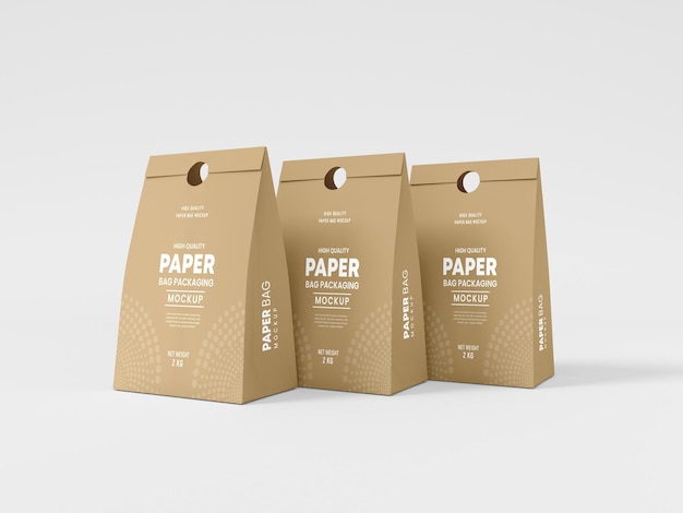 Verpackungsmodell für Kraftpapiertüten