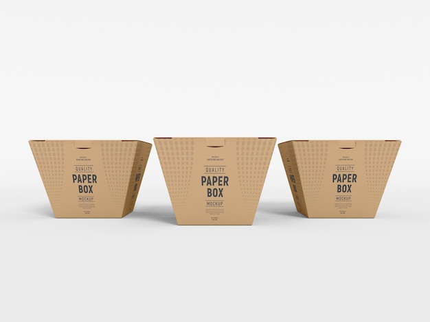 Verpackungsmodell für Lebensmittelverpackungen aus Papier