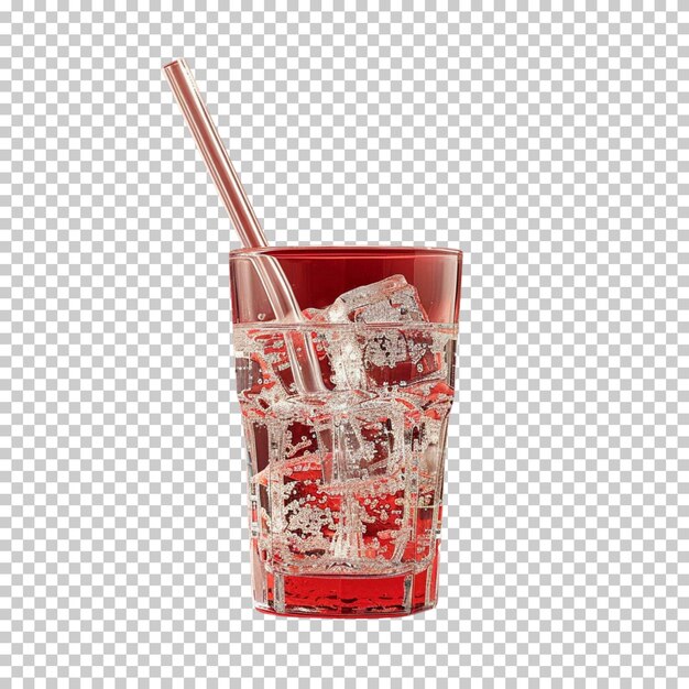 PSD verre de bière en cubes de glace et texture de glace isolée sur fond transparent