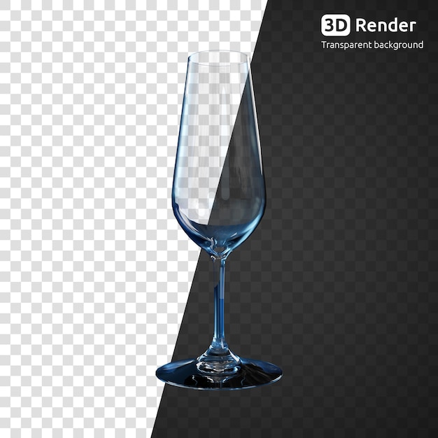 PSD verre à champagne bleu