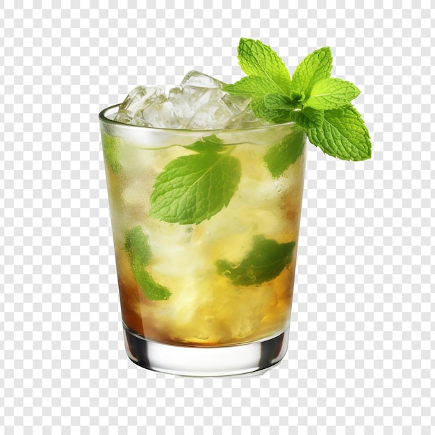 Un Verre De Cocktail à La Menthe Délicieux Isolé Sur Un Fond Transparent