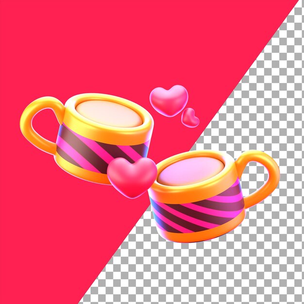 PSD verre à couple 3d