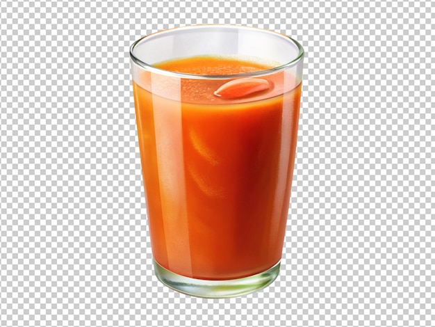 PSD un verre de jus de carotte