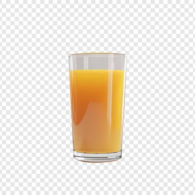 PSD un verre de jus d'orange