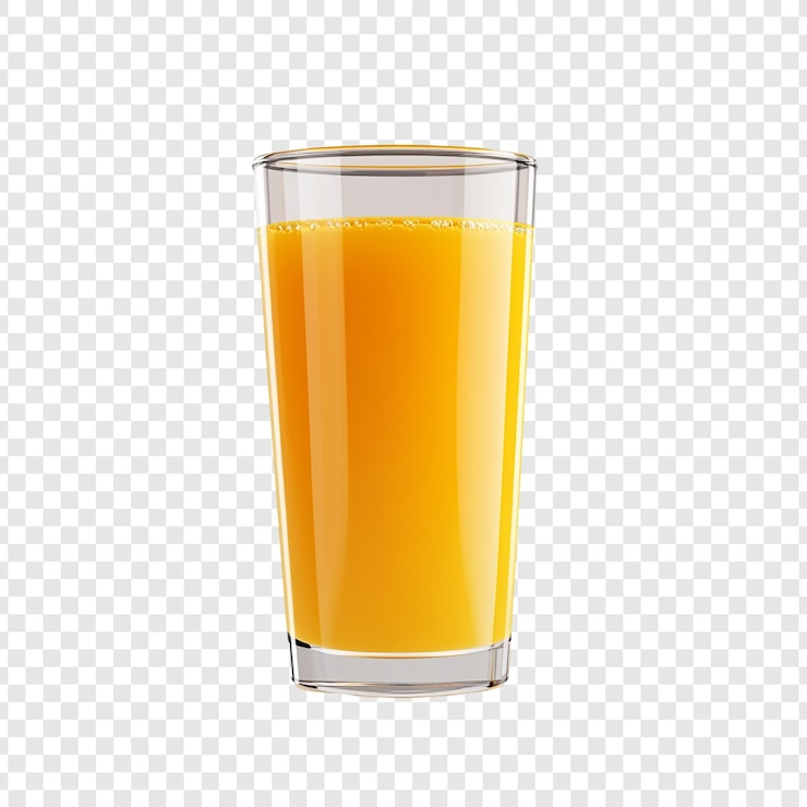 PSD un verre de jus d'orange