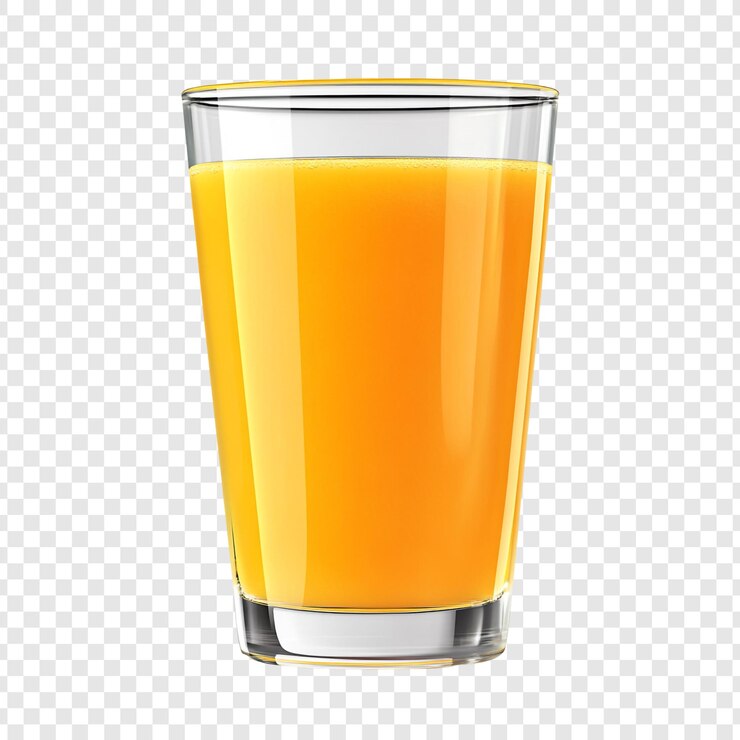 PSD un verre de jus d'orange