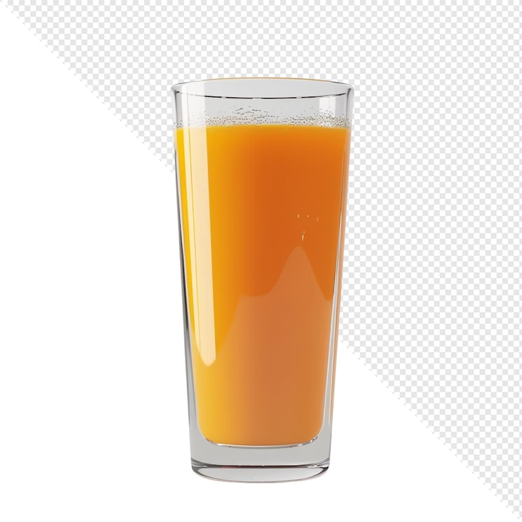 PSD un verre de jus d'orange